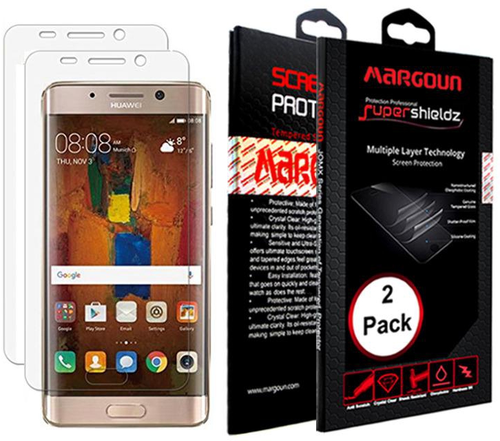 Margoun 2 Pack Super Shields Multi-Layer 3D Screen Protector for Huawei Mate 9 Pro