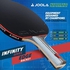 JOOLA Infinity Edge - Tournament Performance Ping Pong Paddle w/Pro Carbon Technology - Black Rubber on Both Sides - Competition Ready - Table Tennis Racket for Advanced Training - Designed for Speed