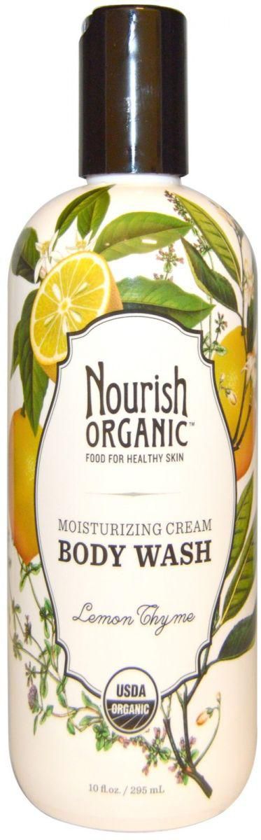 Nourish Organic, Moisturizing Cream Body Wash, Lemon Thyme, 10 fl oz ‫(295 ml)