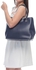 Sofia Cardoni SC389 Large Tote Bag for Women - Leather, Blue