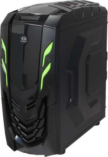 Raidmax Viper GX Green LED Steel Plastic ATX Mid Tower Case | 512WBG
