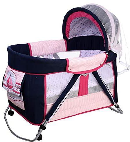 Universal Baby Supplies 10400407 Boat Mini Rocking Baby Crib
