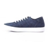 Leather Lace-Up Sneakers Navy