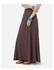 Rehan Brown Crepe Formal Maxi Skirt