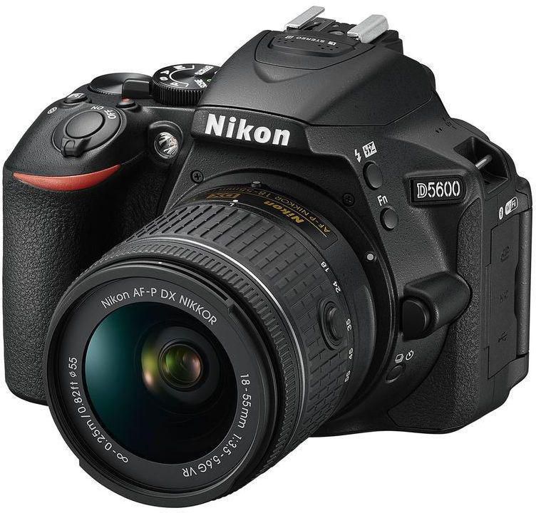 نيكون كاميرا اس ال ار,24.2 ميجابيكسل,تكبير بصري 1x وشاشة 3.2 انش -NKN D5600 + 18-55 VRII
