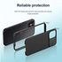 Nillkin Slim Protective Case with Slide Camera Cover for iPhone 12 Pro Max 6.7in (Black)