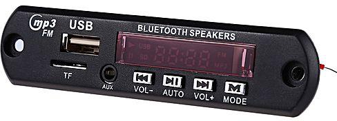 Generic Bluetooth V3.0 EDR Audio Module WMA MP3 Player Decoder Board Module TF Card Slot USB Port FM Remote Display-BLACK