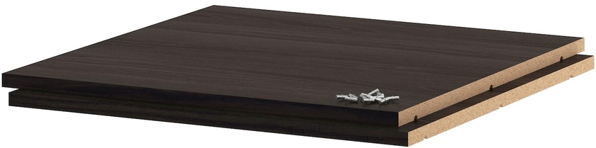 UTRUSTA Shelf - wood effect black 60x60 cm