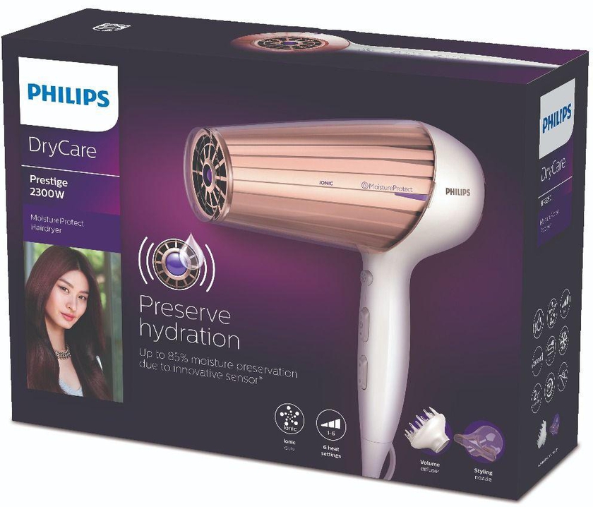 Philips, Hair Dryer, Moisture Protect, Ionic Conditioning - 1 Device