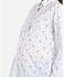 Angelique Maternity Printed Shirt - White & Blue