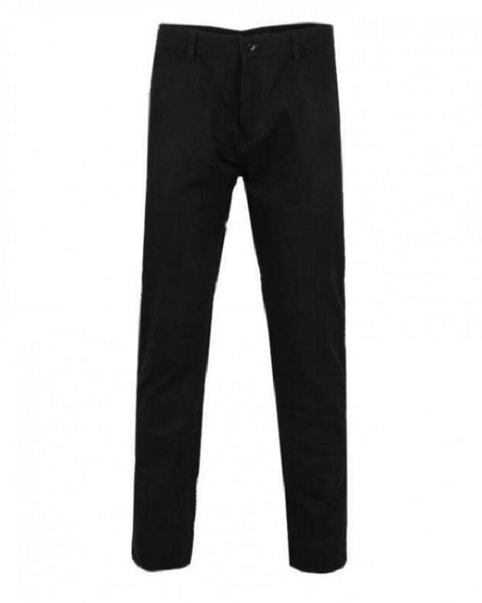 Men’s Fitted Chinos - black
