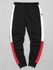 Black Joggers With White And Red Stripe