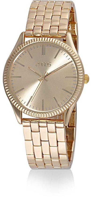 Zyros Watch for Men , Analog , Metal Band , Gold , ZY200M010133