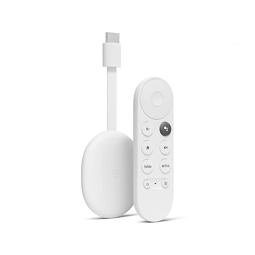 Get Google Chromecast 4K with Google TV - White with best offers | Raneen.com