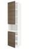 METOD خزانة عالية لميكروويف مع بابين/أرفف, أبيض/Ringhult أبيض, ‎60x60x240 سم‏ - IKEA