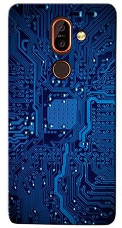 Combination Protective Case Cover For Nokia 7 Plus Circuit Board
