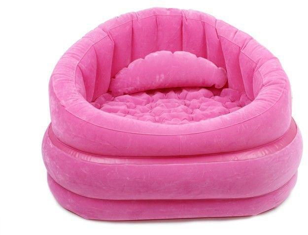 كرسي استرخاء مع مخدة منفصلة - وردي Intex 68563 Sofa Inflatable Cafe Chair - Pink
