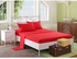 Protective Cotton Bed Sheet Set - 4 Pcs - Red