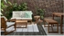 KUDDARNA Seat cushion, outdoor - beige 62x62 cm