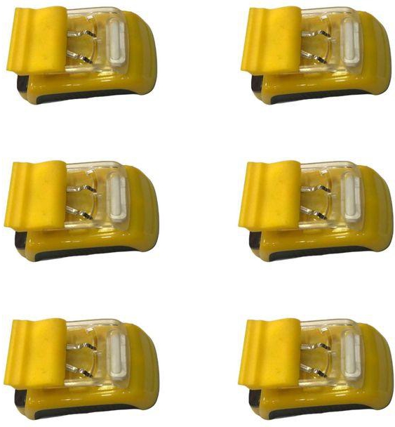 مجموعة من 6 قطع من شاحن ديسكتوب لبطاريت الموبايل يعمل مع إضاءة