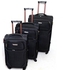 Fashion 3 In 1 Black Elegant Travelling Suitcase - Black