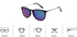 Sunglasses classic style frame of Black golden arm lenses Blue Mirror Item No 609 - 1