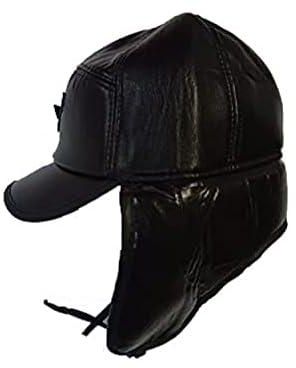 Men's Leather Warm Hat