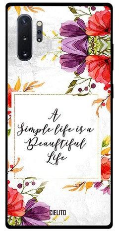 Protective Case Cover For Samsung Note 10 Pro A Simple Life Is A Beautiful Life