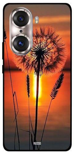 Protective Printed Case Cover for Honor 60 Pro Sunset Behind Flower