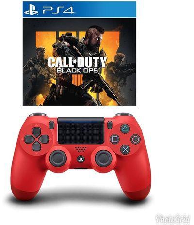Sony DualShock 4 Wireless Controller + PS4 Activision Call Of Duty Black Ops 4