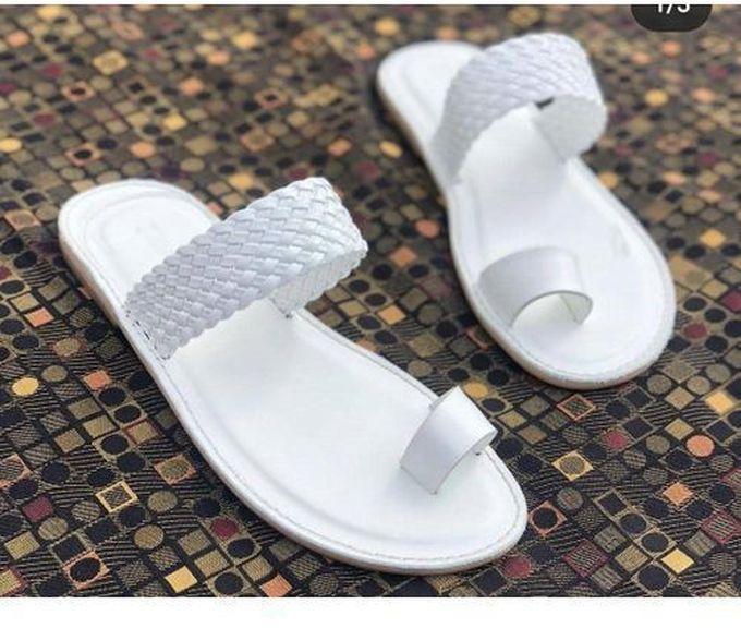 White Fashion Casual Slippers