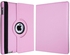 360 degree Rotating leather stand cover case for ipad 2 / ipad 3 (pink)