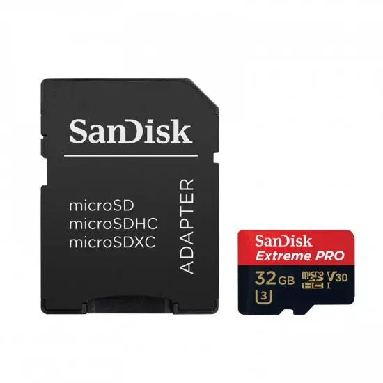 SanDisk Extreme PRO/micro SDHC/32GB/100MBps/UHS-I U3/Class 10/+ Adapter | Gear-up.me