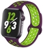 Replacement Band For Apple Watch Series 5/4/3 Sport Edition-42mm and 44mm Purple/Green