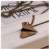 Neworldline Fashion One Direction Harry Paper Airplane Necklace Chain Pendant Gold