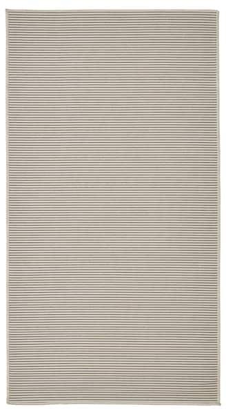 VIRKLUND Rug flatwoven, in/outdoor, white/beige/dark grey, 80x150 cm - IKEA