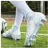 Generic Men's Youth High Ankle Soccer Cleats High Top Turf Soccer Shoes Football Cleats Football Shoes Indoor Boys Football Boots Sneakers Spikes - White