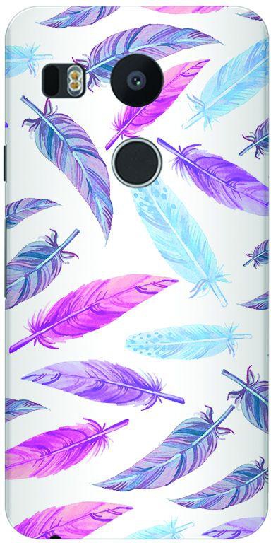 Stylizedd Google Nexus 5X Slim Snap Case Cover Matte Finish - Feather Colors