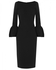 فستان ميجا رافلز أسود