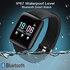 Smart Watch ID116 Plus Bluetooth Fitness Smart Watch with Waterproof Body Functions Like Steps & Calorie Counter, Heart Rate Monitor, Message, Call Reminder Activity Tracker (Unisex | Black), Cellular