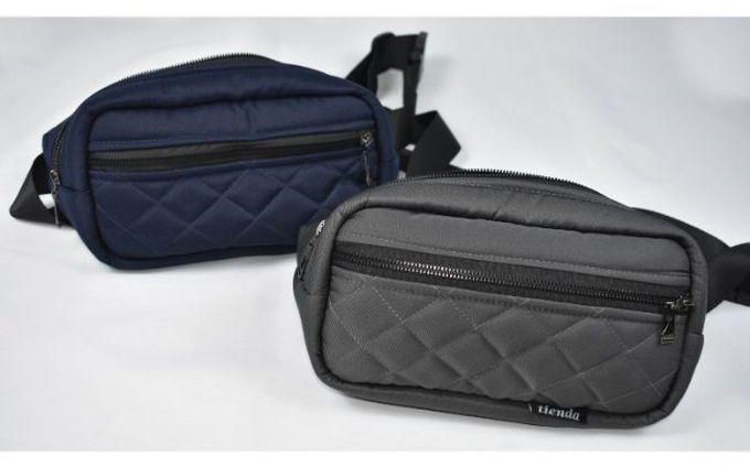 Two Pieces Of Amazing Grey And Dark Blue Waist Bag