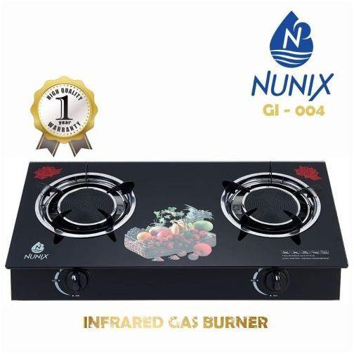Nunix Infrared/low Gas Consumption Gas Cooker Stove With Two Burners