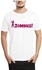 Ibrand Ib-T-M-H-042 Unisex Printed T-Shirt - White, 2 X Large