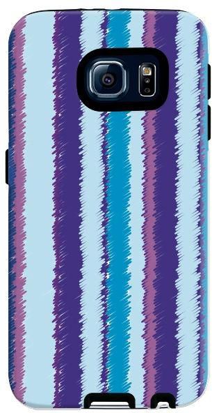 Stylizedd Samsung Galaxy S6 Premium Dual Layer Tough Case Cover Matte Finish - Lines of violet