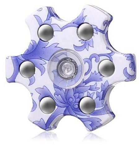 Universal Blue And White Porcelain Style Hand Spinner