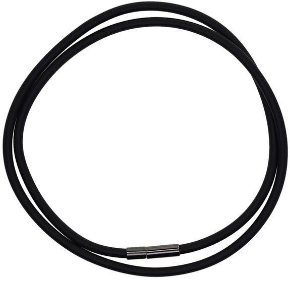 Generic Wide 3mm Copper Black Rubber Cord Necklace Chain (45cm / 50cm / 55cm)