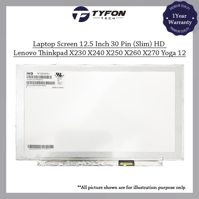 Laptop Screen 12.5 Inch 30 Pin (Slim) HD Lenovo Thinkpad Yoga 12