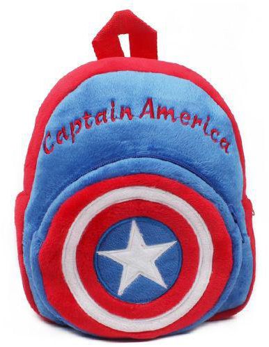 Generic Plush Cartoon Children's Backpacks, Kids Backpacks, Super Hero - Captain America