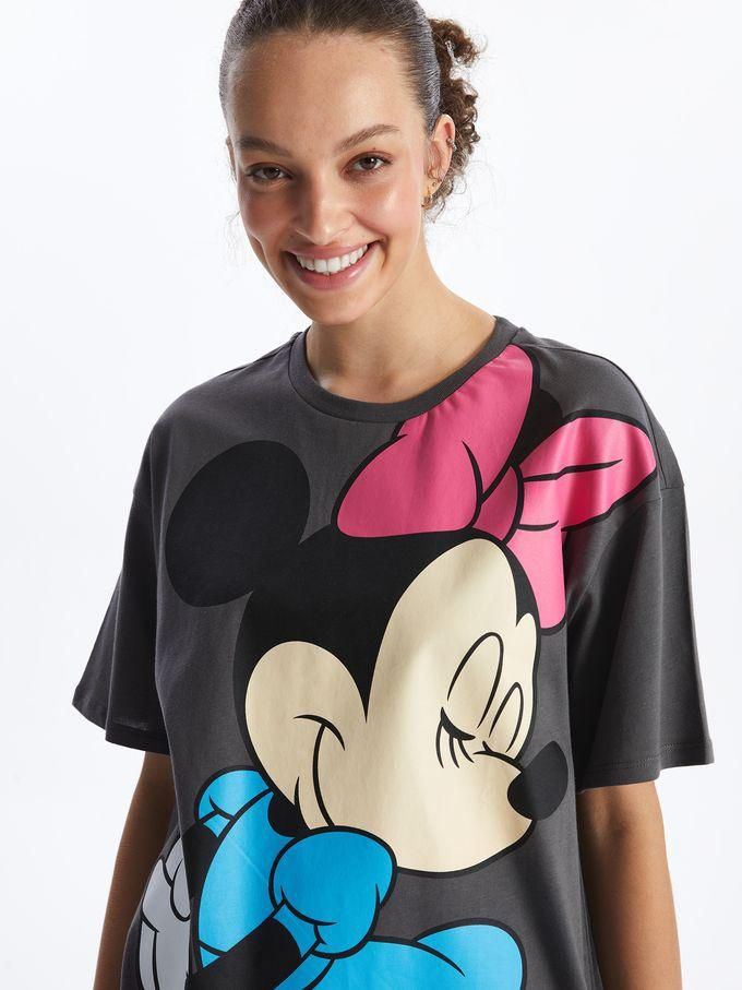 LC Waikiki Crew Neck Minnie Mouse Printed Short Sleeve Women's T-Shirt
