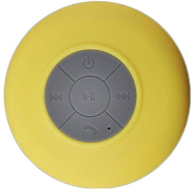 Mini HIFI Waterproof Portable Wireless Bluetooth 3.0 Speaker Shower Pool Car Handsfree Mic - Yellow